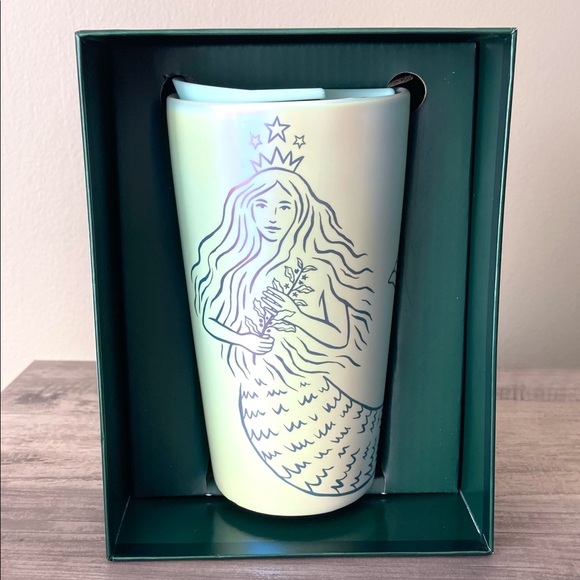 Starbucks Accessories - STARBUCKS 50th Anniversary Mermaid Ceramic Tumbler